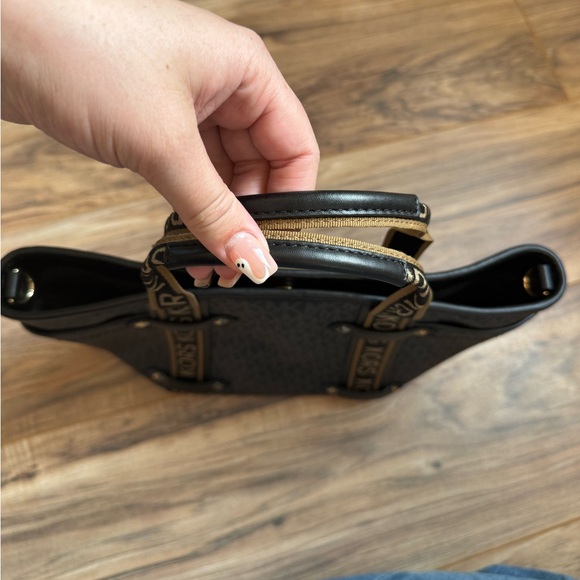 Michael Kors Maeve Small Black Monogram Tote Bag - Picture 12 of 15